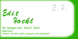 edit hockl business card